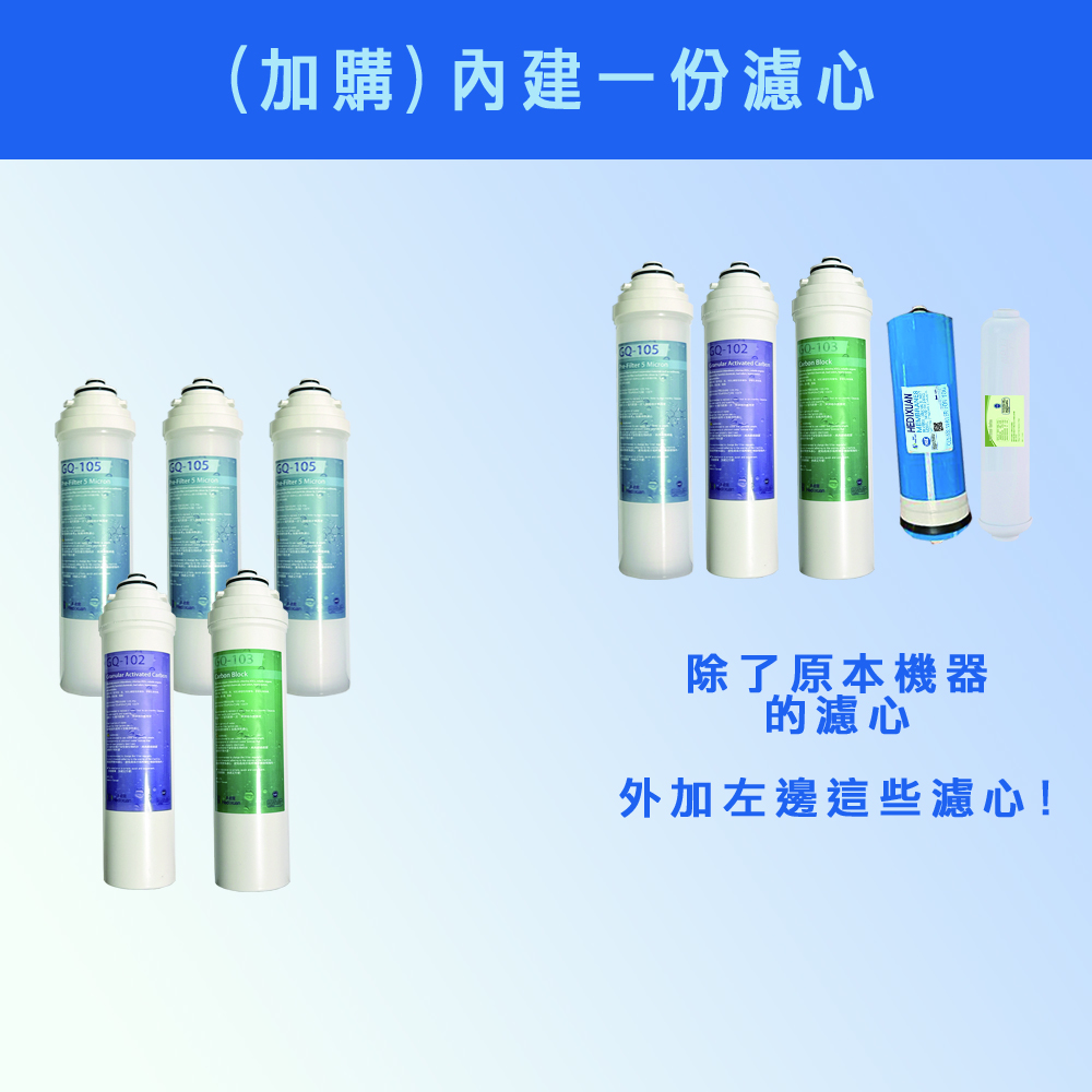 【禾迪宣】EGQ-8801 廚下淨水器大流量 快速裝水 每分鐘2100cc以上 過濾重金屬,氯等有害物質，0.1奈米精密過濾器