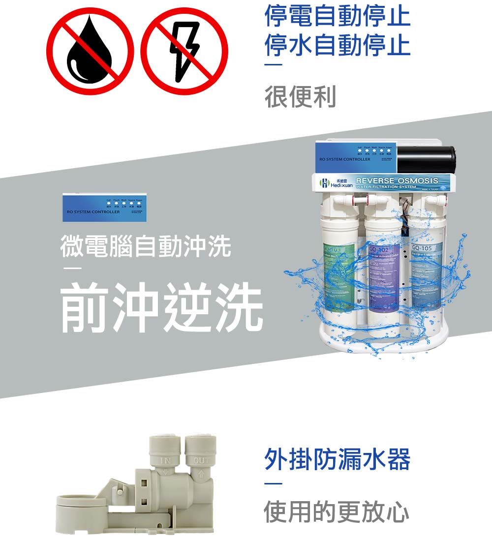 【禾迪宣】廚下型溫熱飲水機,旋轉機械式多段調溫龍頭,家用廚下淨水飲水機型,搭配EGQ-6002,可調溫及紫外線燈 RO淨水器